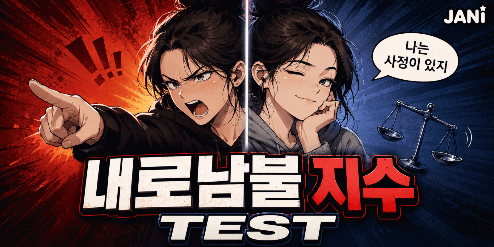 내로남불 지수 TEST 대표 이미지